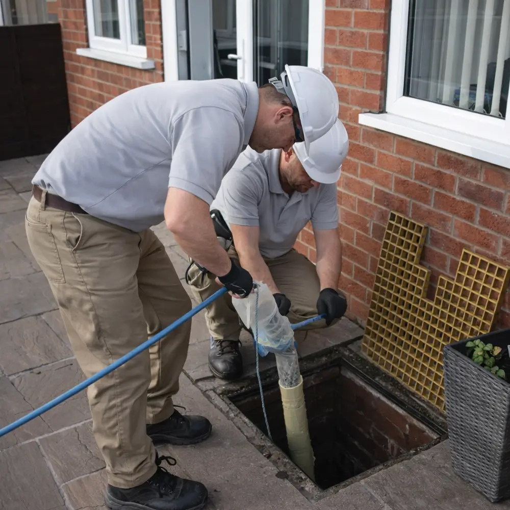 Blocked drain repair service in Weybridge